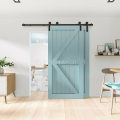 Barbados Simple Design Interior Entrance Security Luxury Front Entry Solid Wood Barn Door For Cinema Room